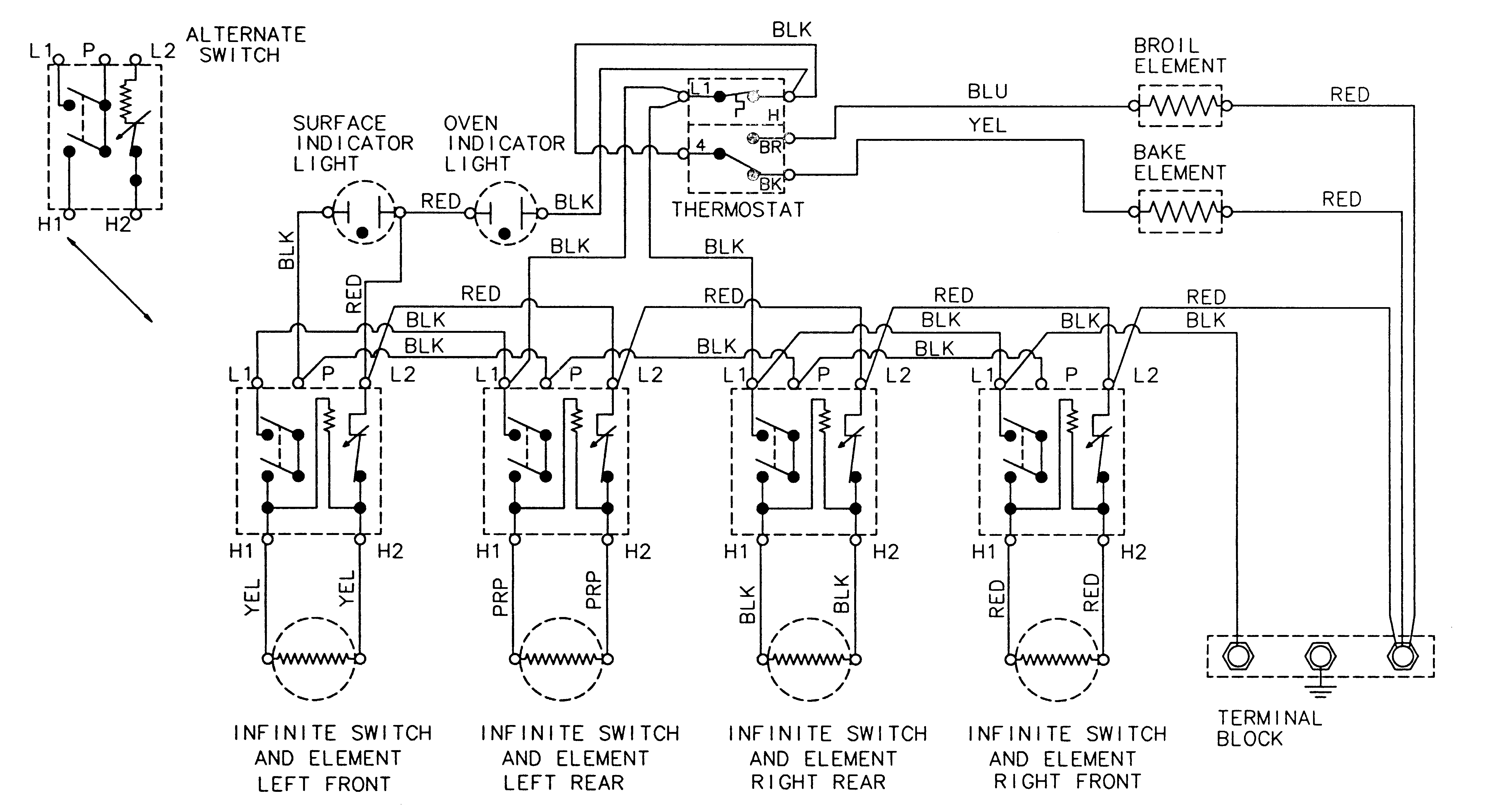Crosley CE35000AAT wiring information diagram