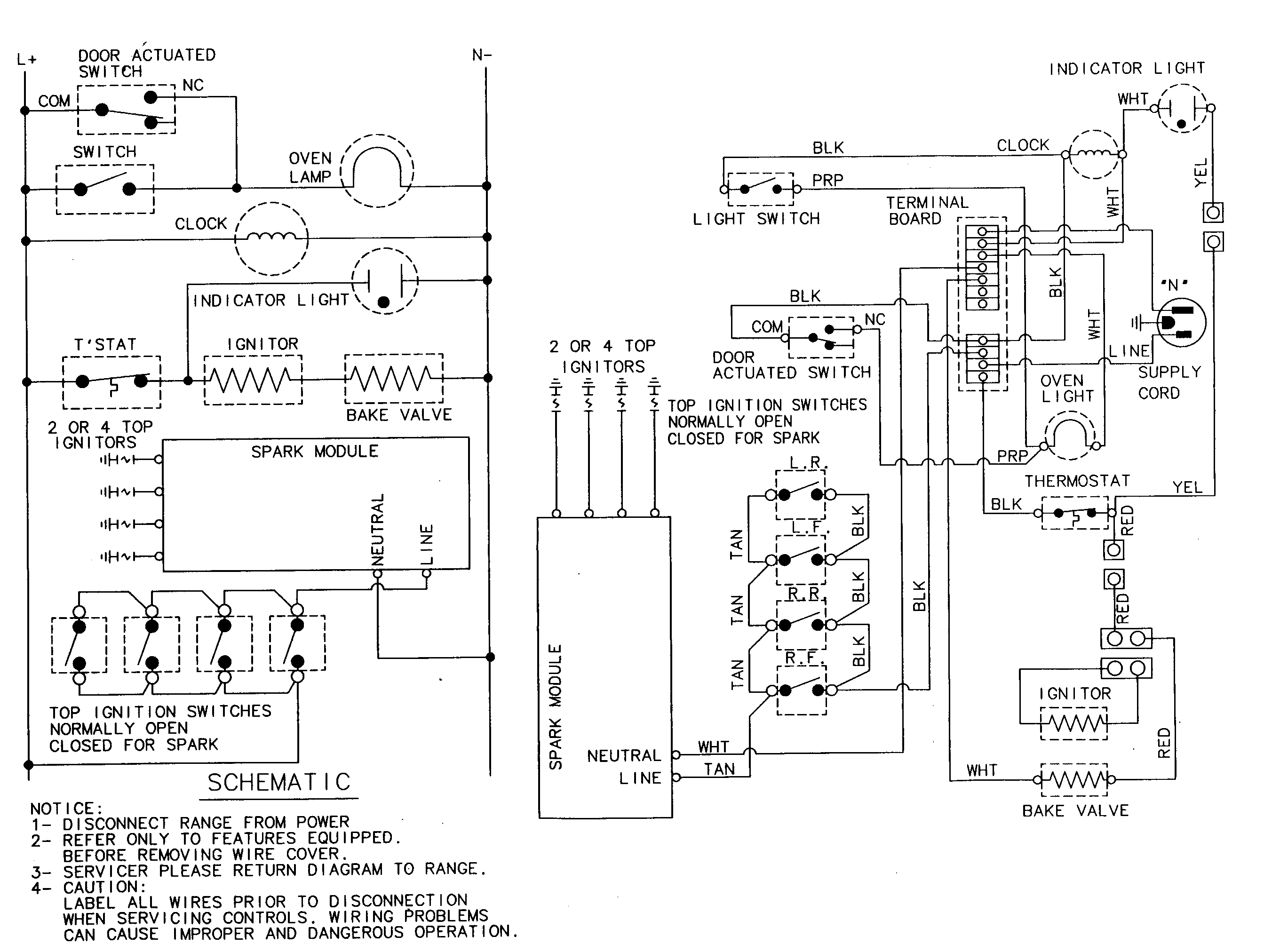 Maytag MGR4450BDW wiring information diagram