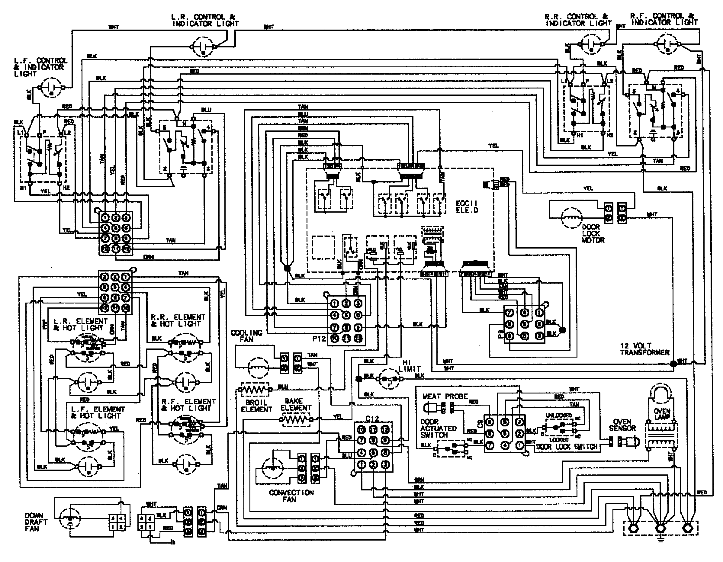 Jenn-Air JES9800AAQ wiring information diagram