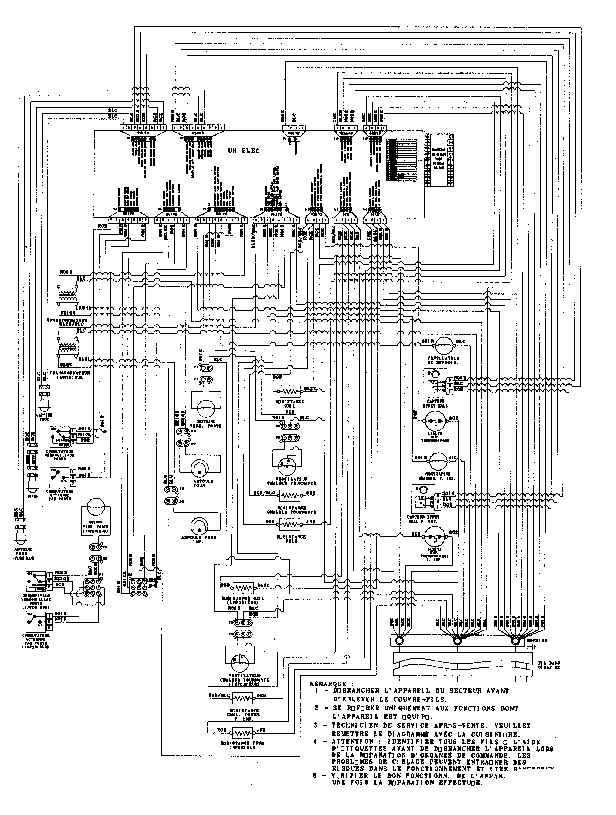 Jenn-Air JJW9627DDS wiring information diagram