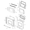 Jenn-Air JJW9827DDP door (pro) diagram