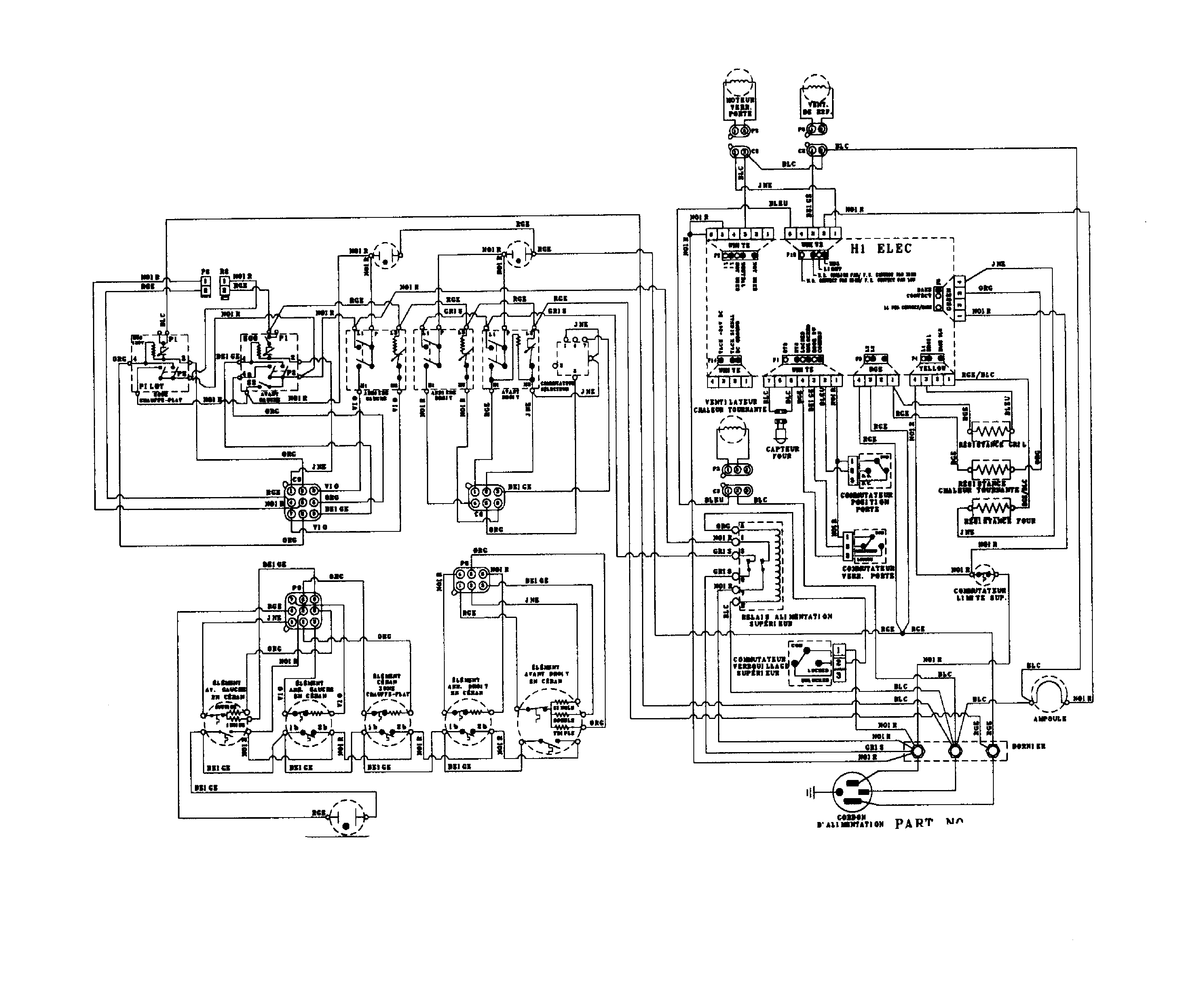Maytag MES5875BCS wiring information (french) diagram