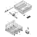 Maytag MDBS661AWS track & rack assembly diagram