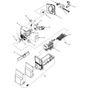 Kenmore 59677533600 ice maker, auger motor & fan motors diagram