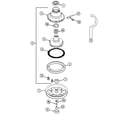 Maytag LAT8234AAM clutch, brake & belts diagram