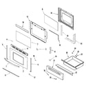 Admiral LGR3330ADB door/drawer (series 16) diagram
