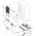 Kenmore 59655664500 evaporator assy./rollers/water tank diagram