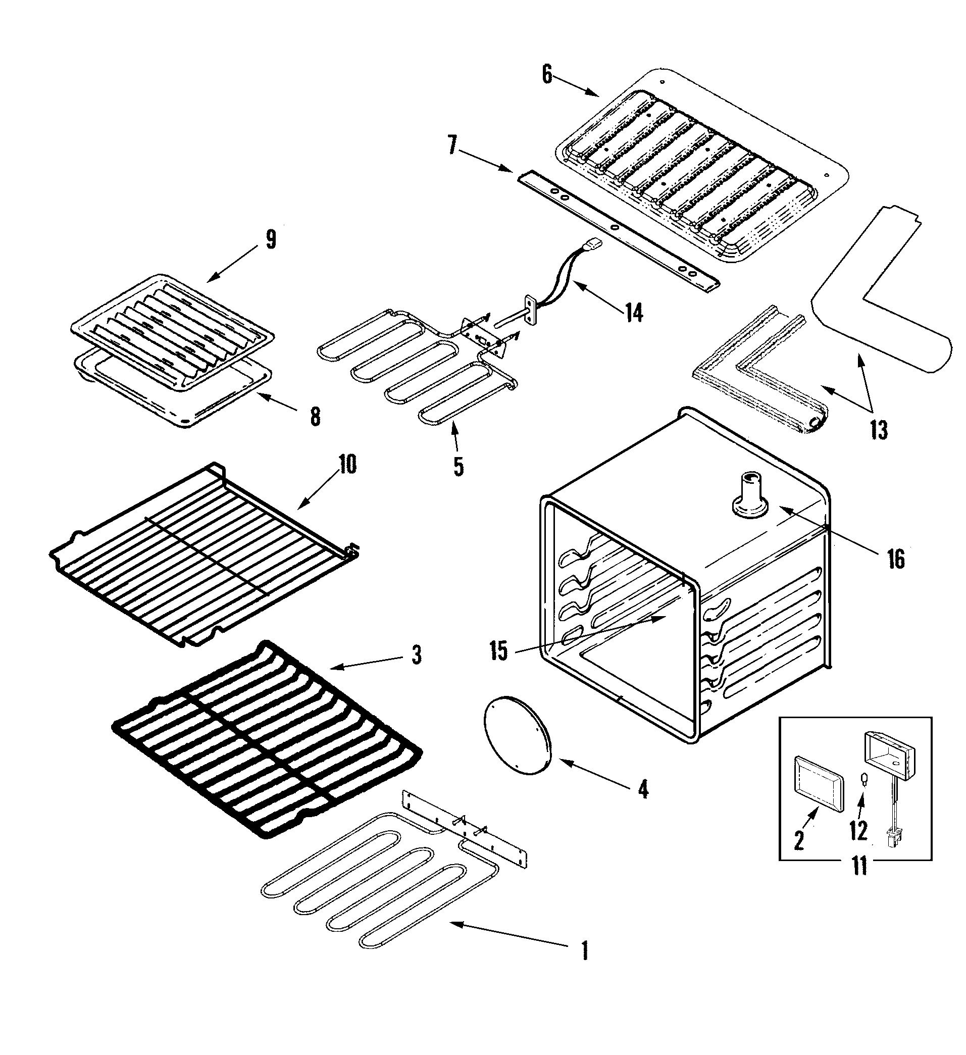 Jenn-Air JJW8630DDW0 oven diagram