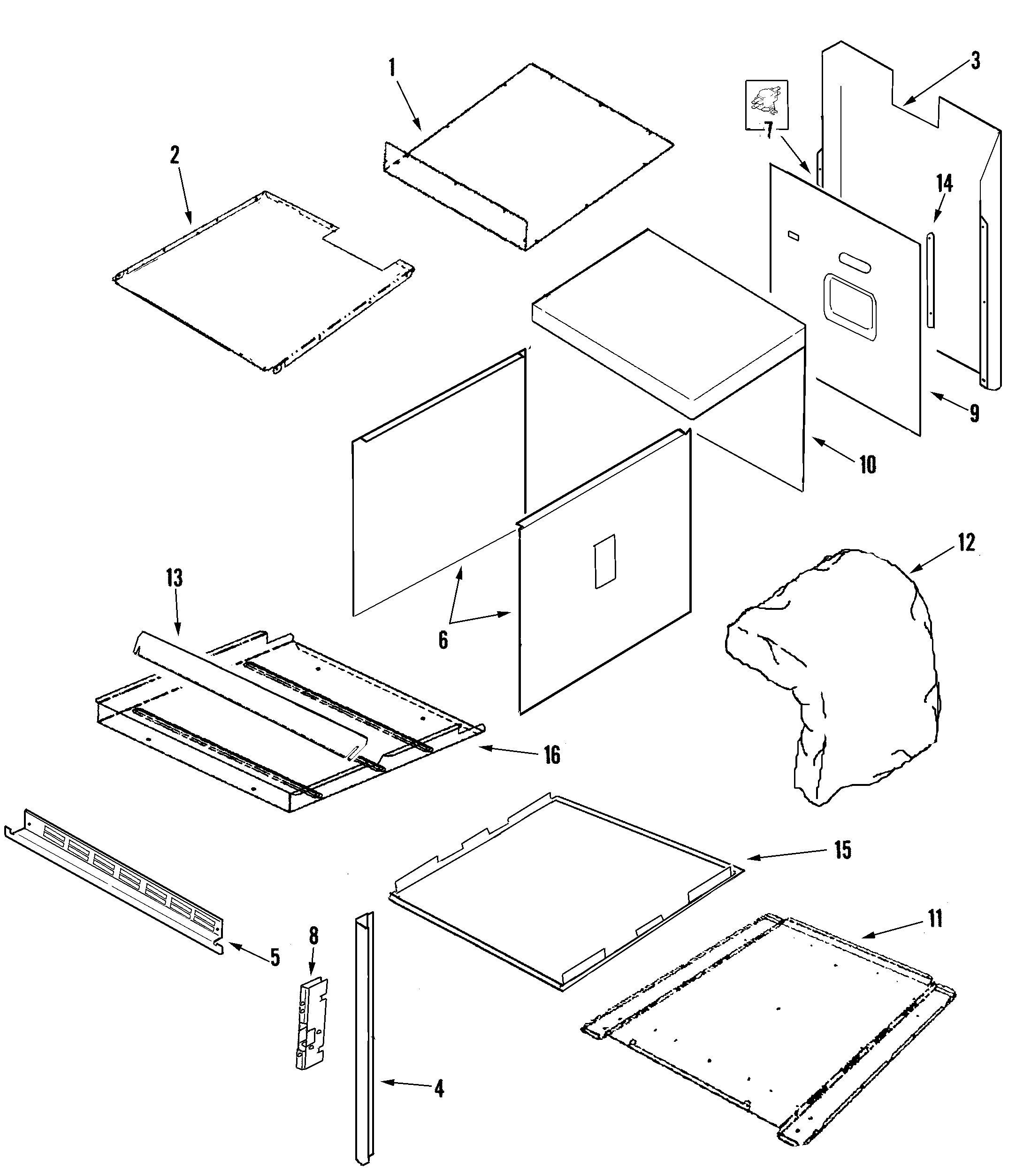 Jenn-Air JJW9530DDS body diagram