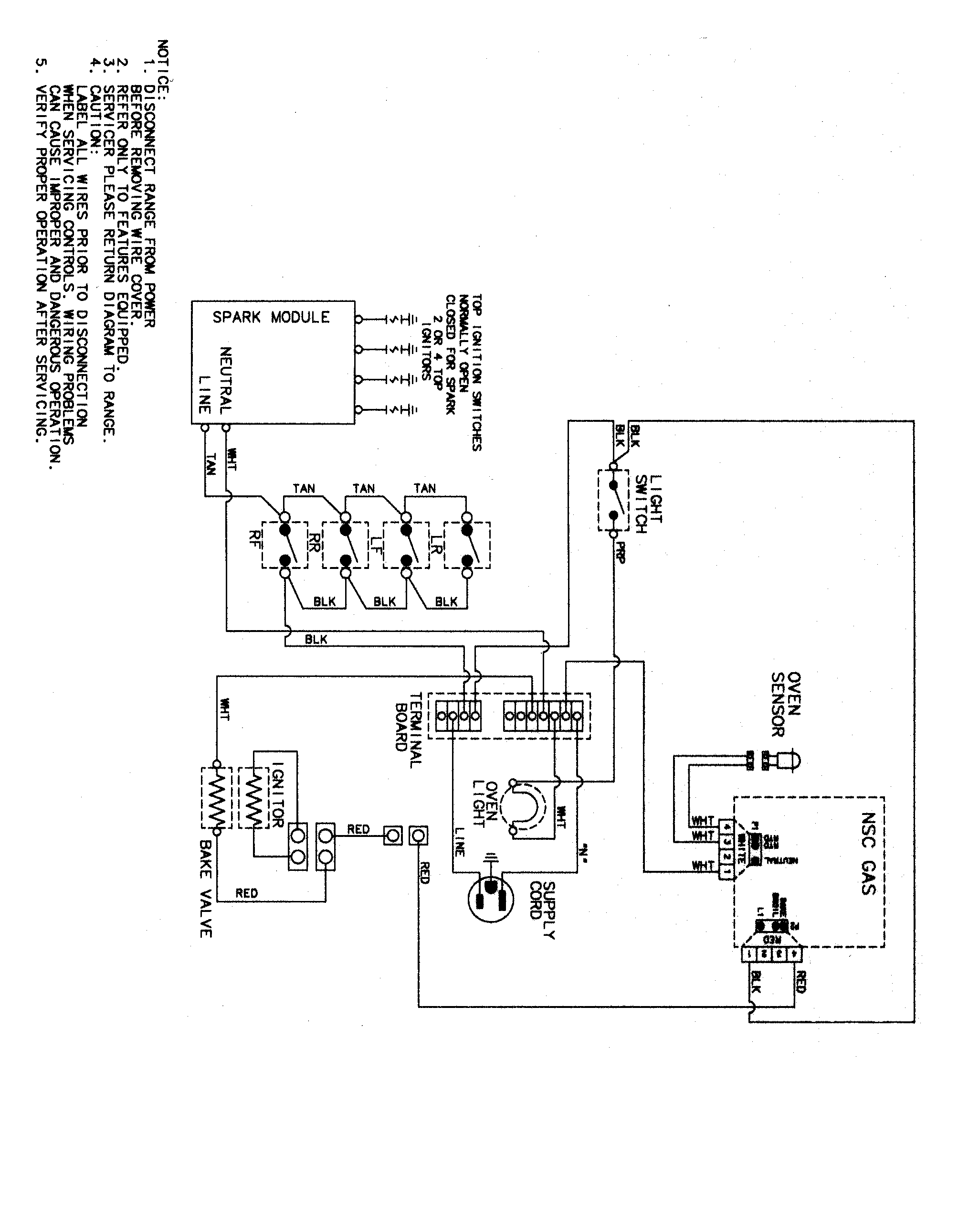 Maytag MGR4451ADS wiring information diagram