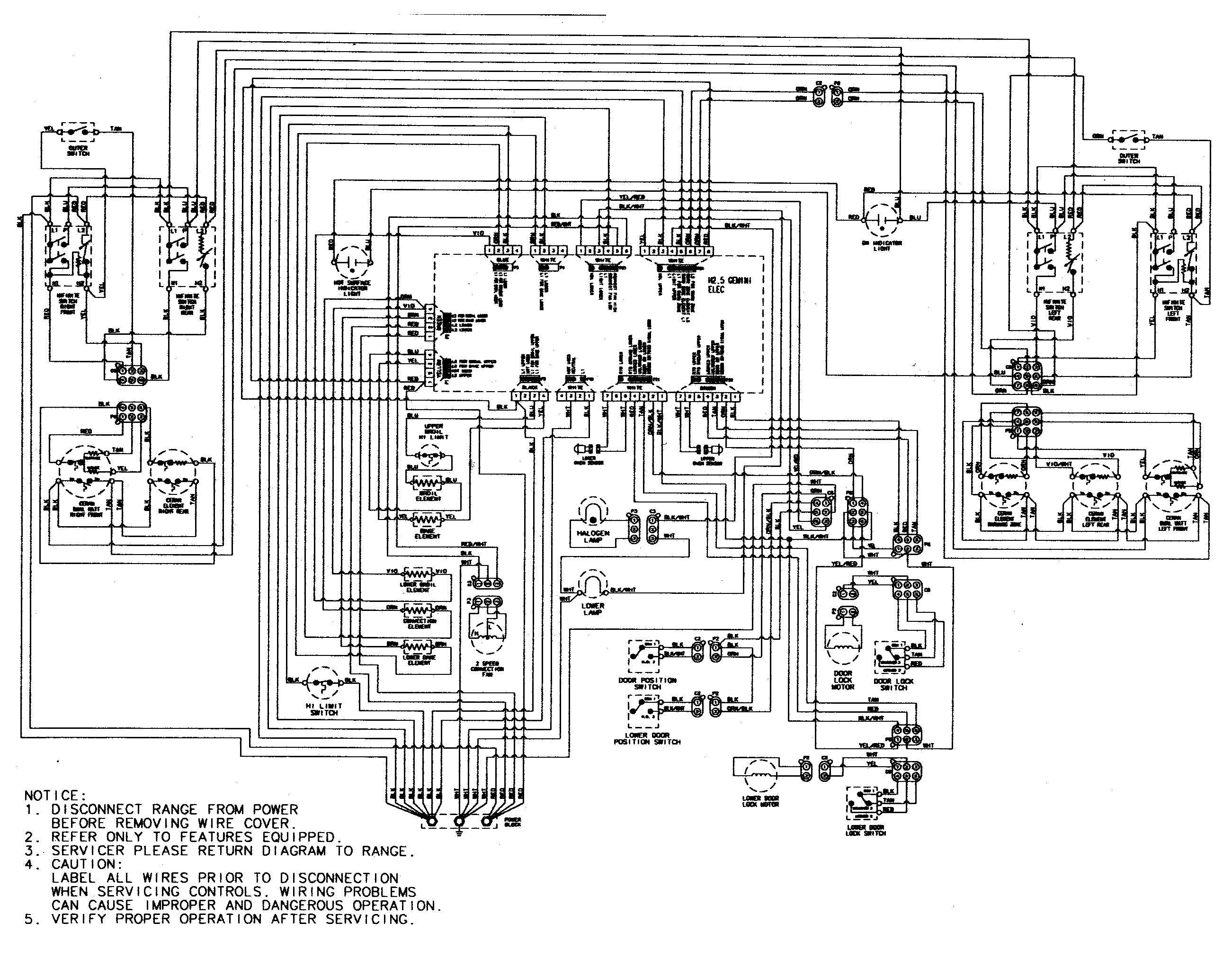 Maytag MER6875AAF wiring information diagram