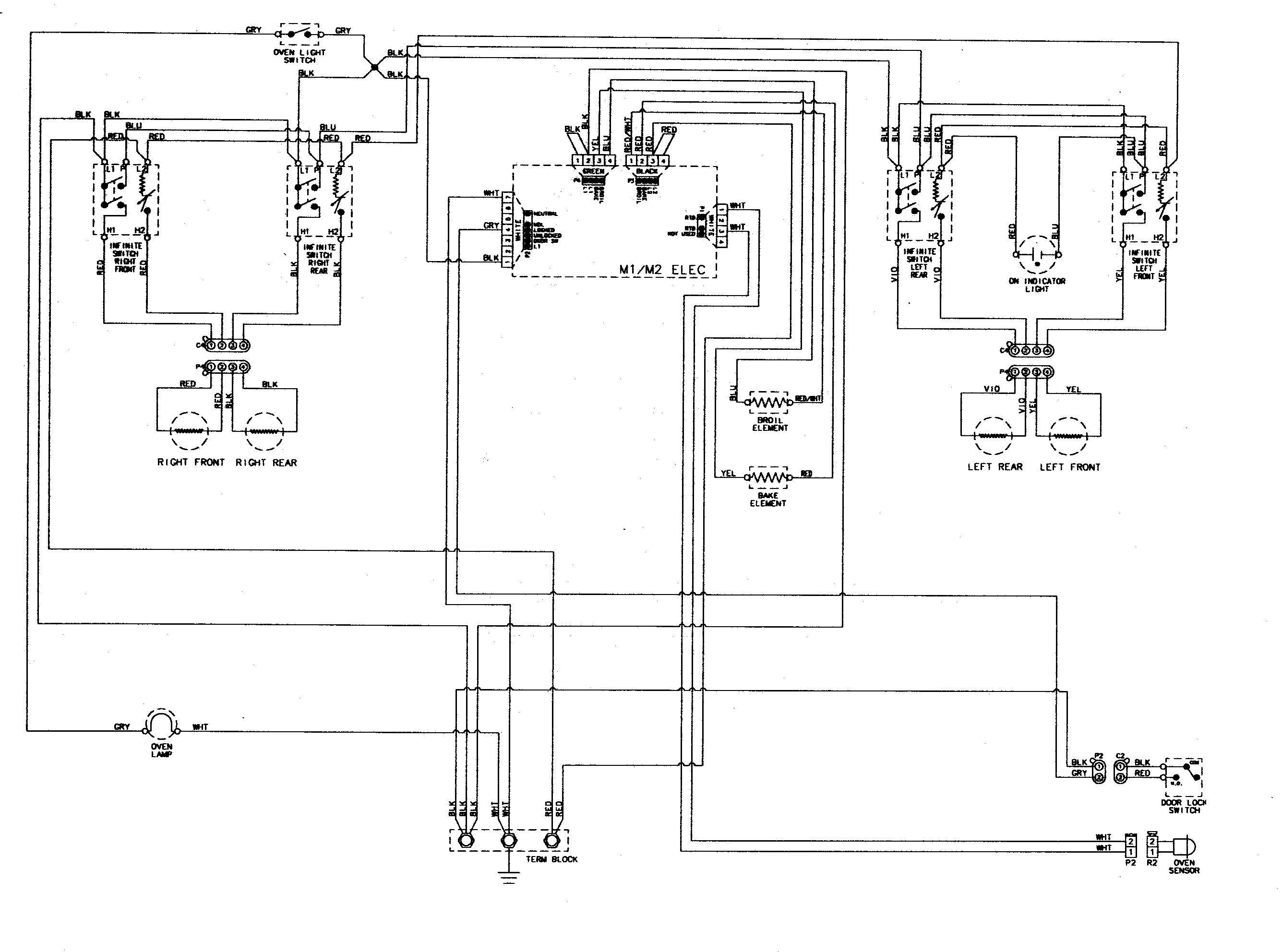 Maytag MER5552BAB wiring information diagram