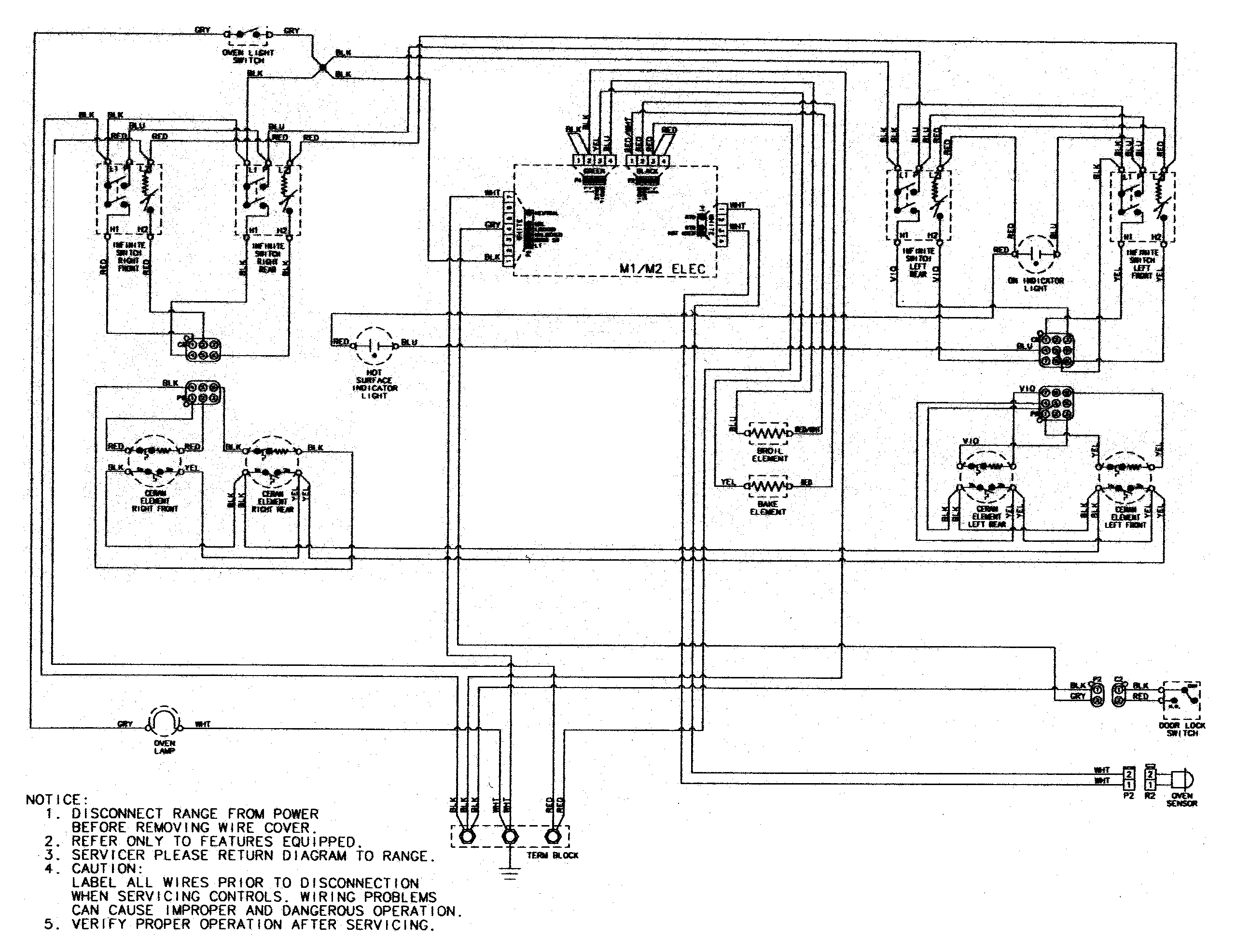 Maytag MERM752BAB wiring information diagram