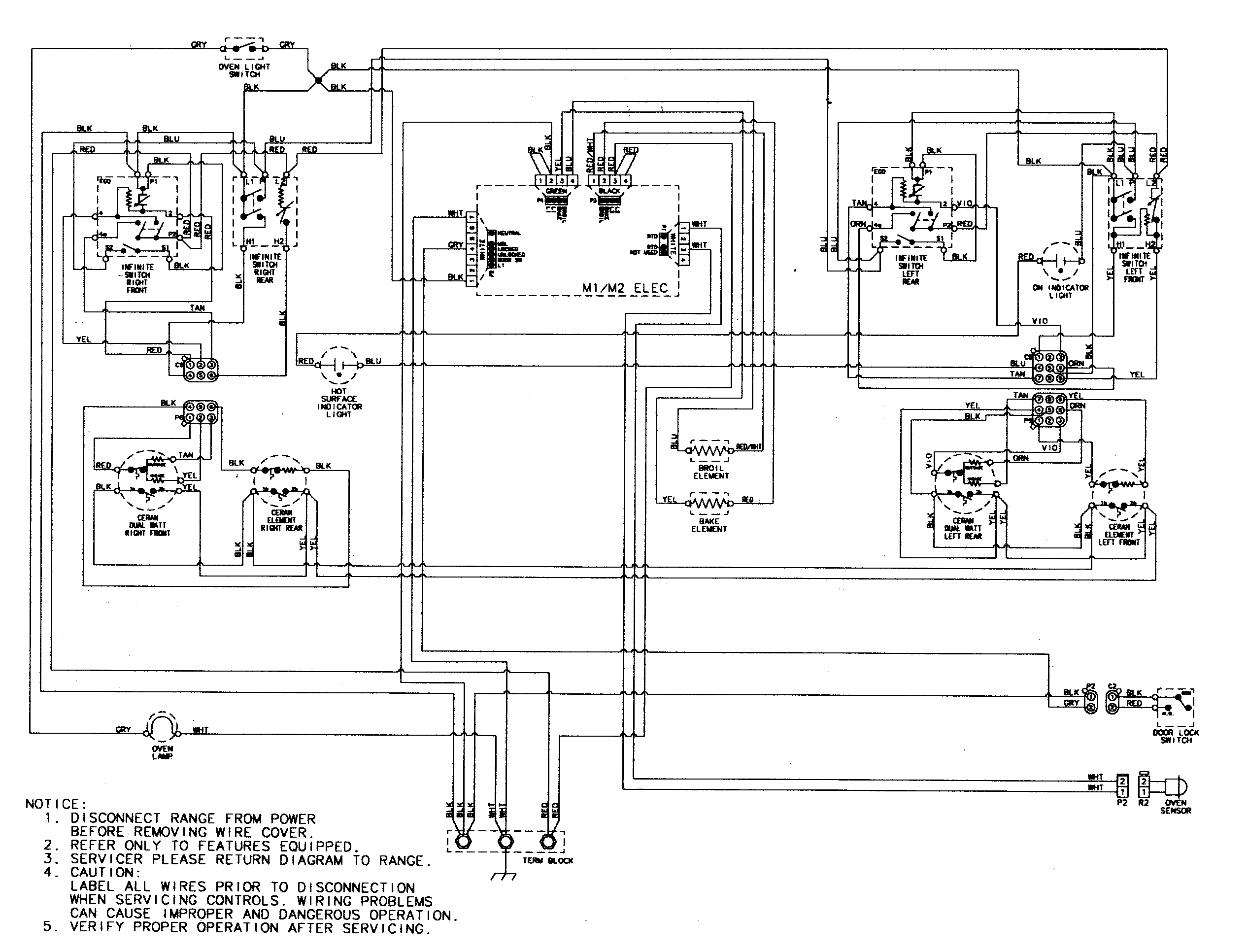 Maytag MERL752BAW wiring information diagram