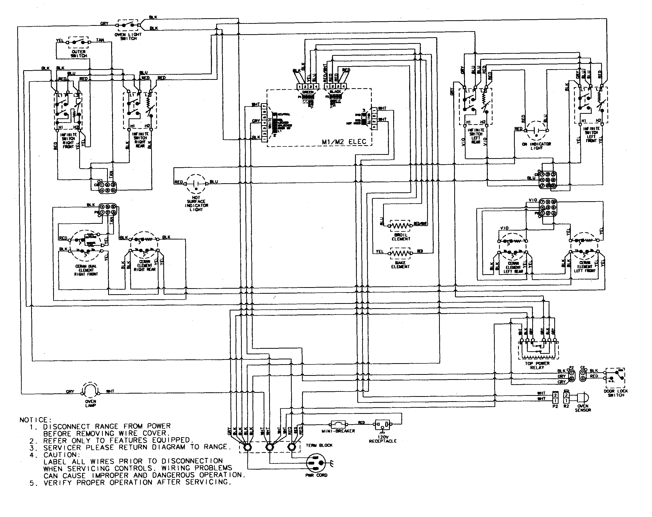 Maytag PERL451ACQ wiring information diagram