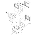 Amana AER5712BAZ door/drawer (slv) diagram