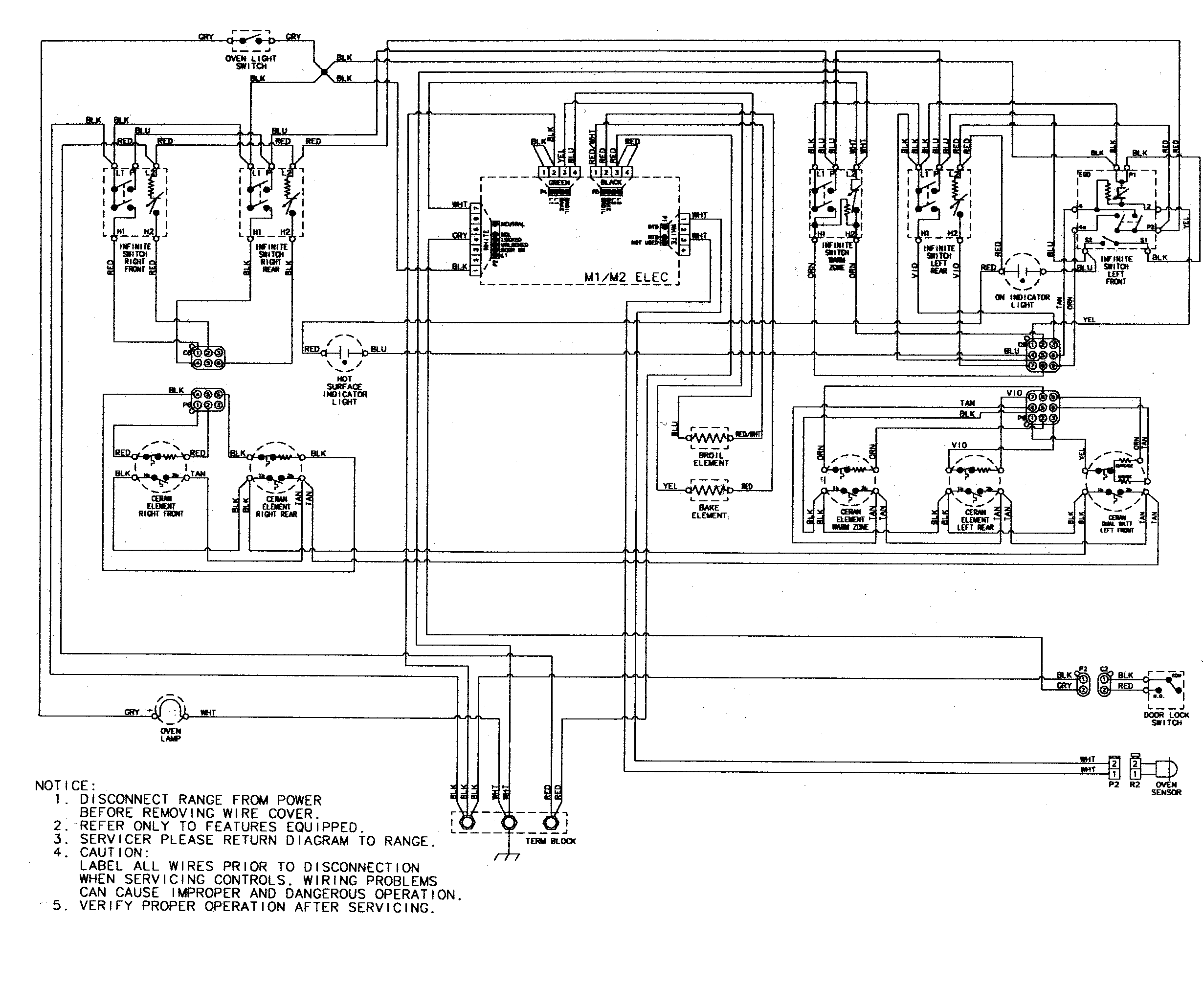 Maytag MERL753BAS wiring information diagram