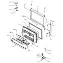 Amana TR25S5L-P1196401WL fz door assy diagram