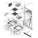 Amana TR25S5L-P1196401WL cabinet shelving diagram