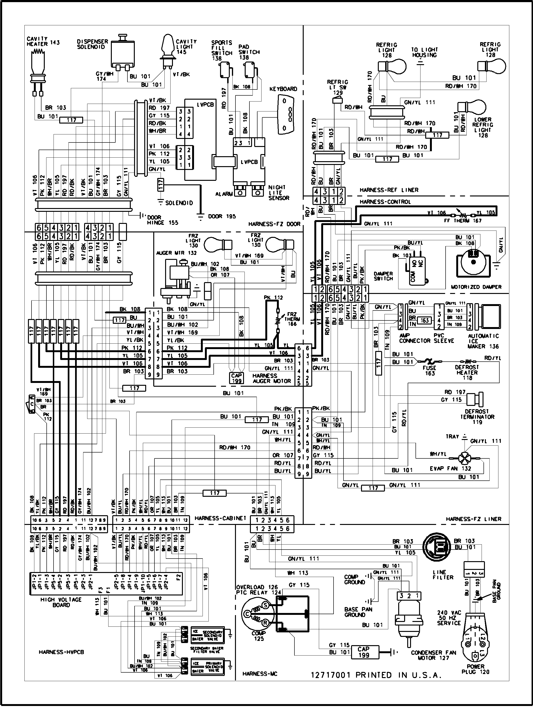 Maytag SK535-2-PSK535062W wiring information diagram