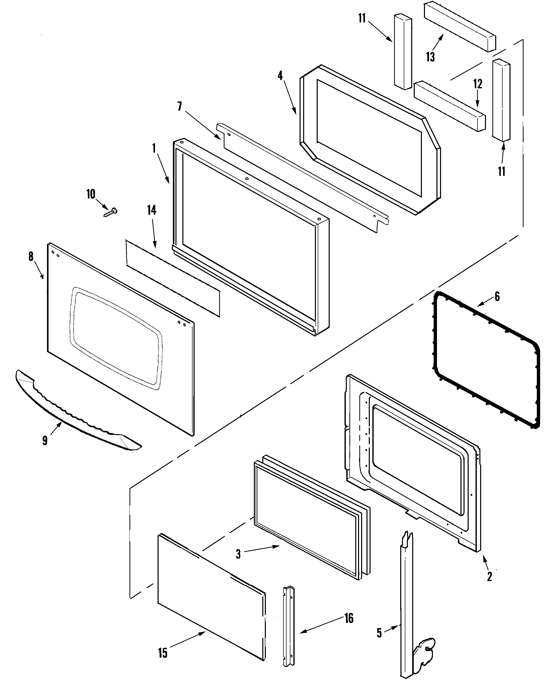 Maytag MEW6527DDB door diagram