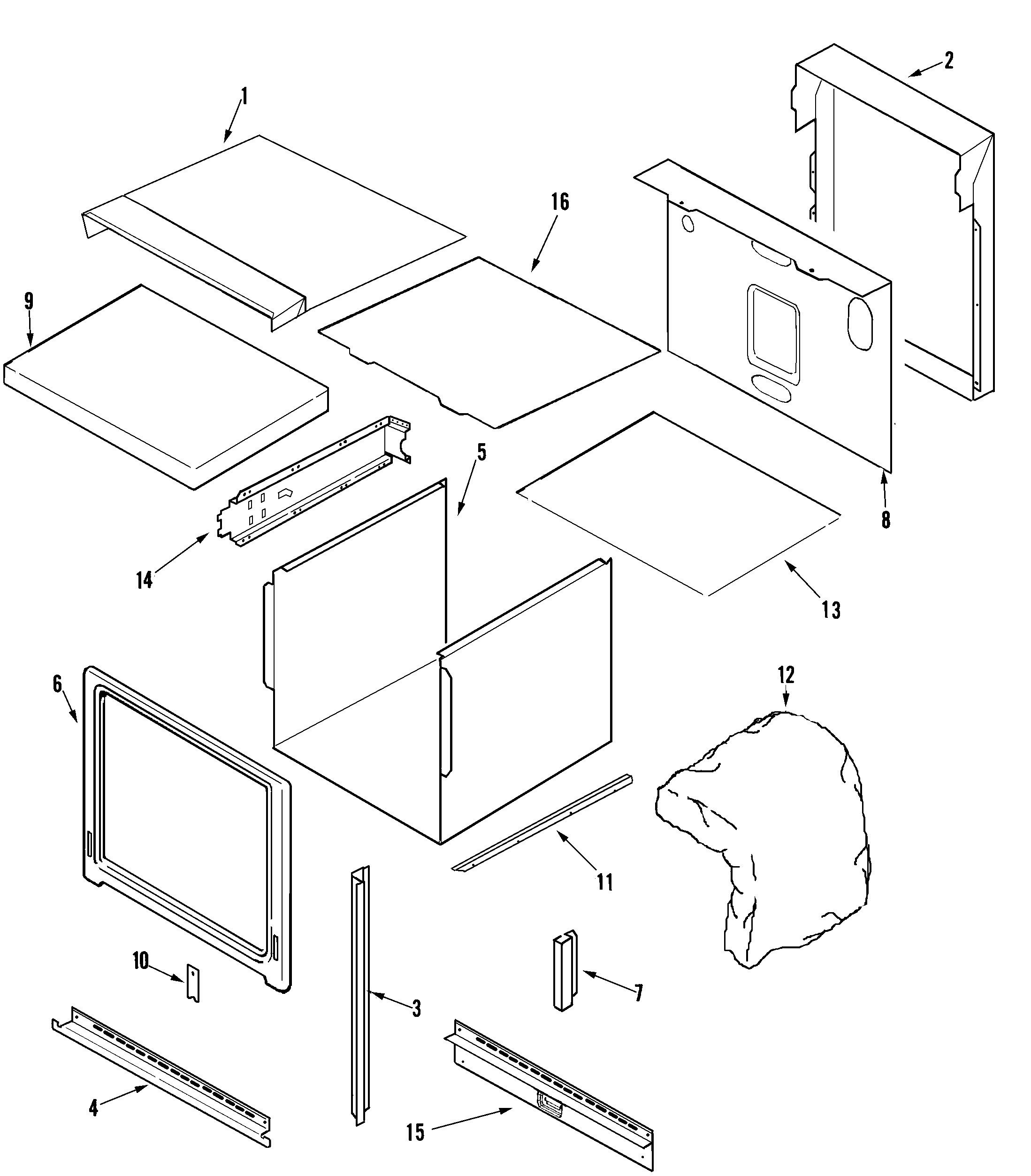 Maytag MEW6630DDW body diagram