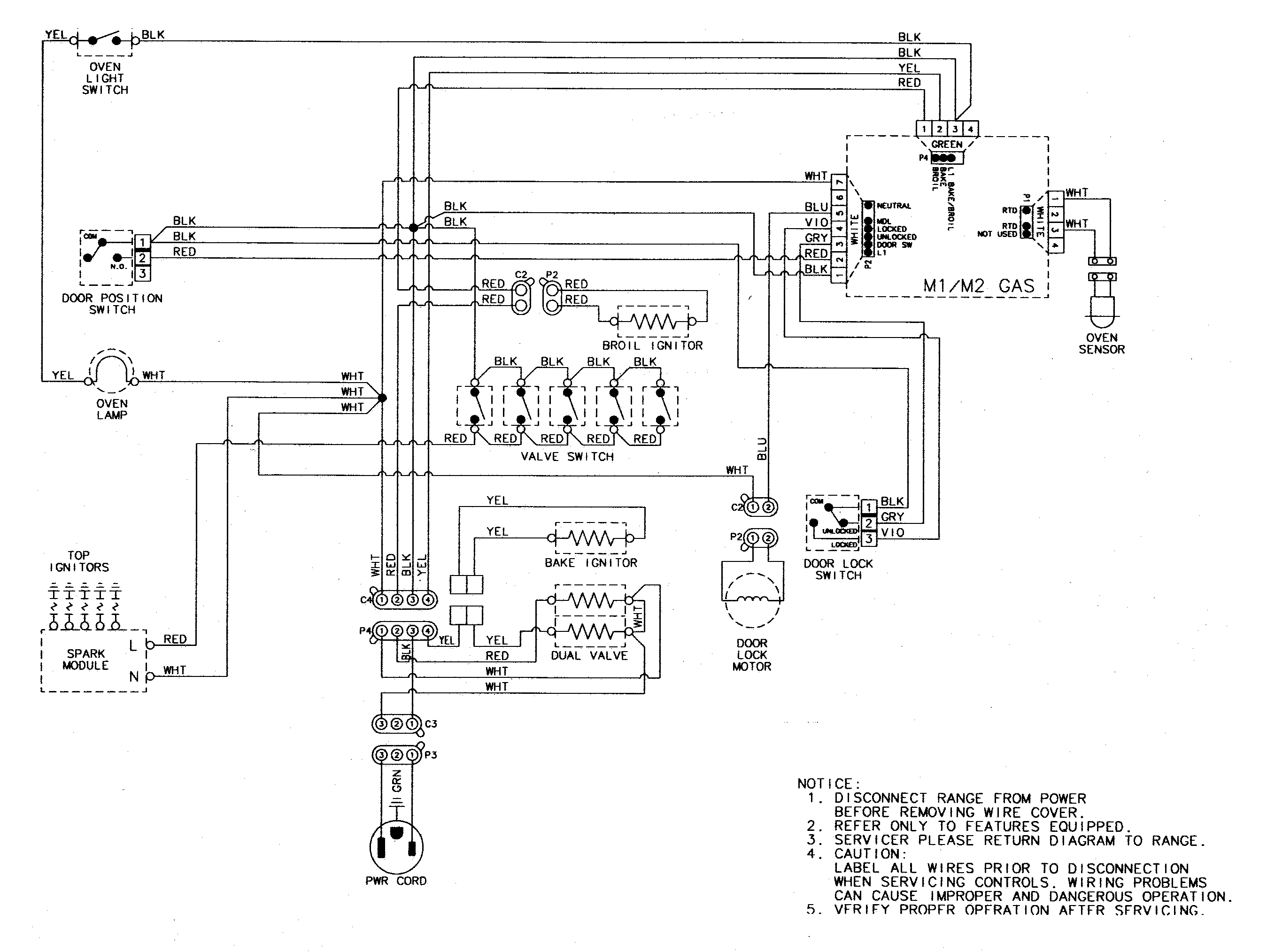 Maytag MGR5775QDB wiring information diagram