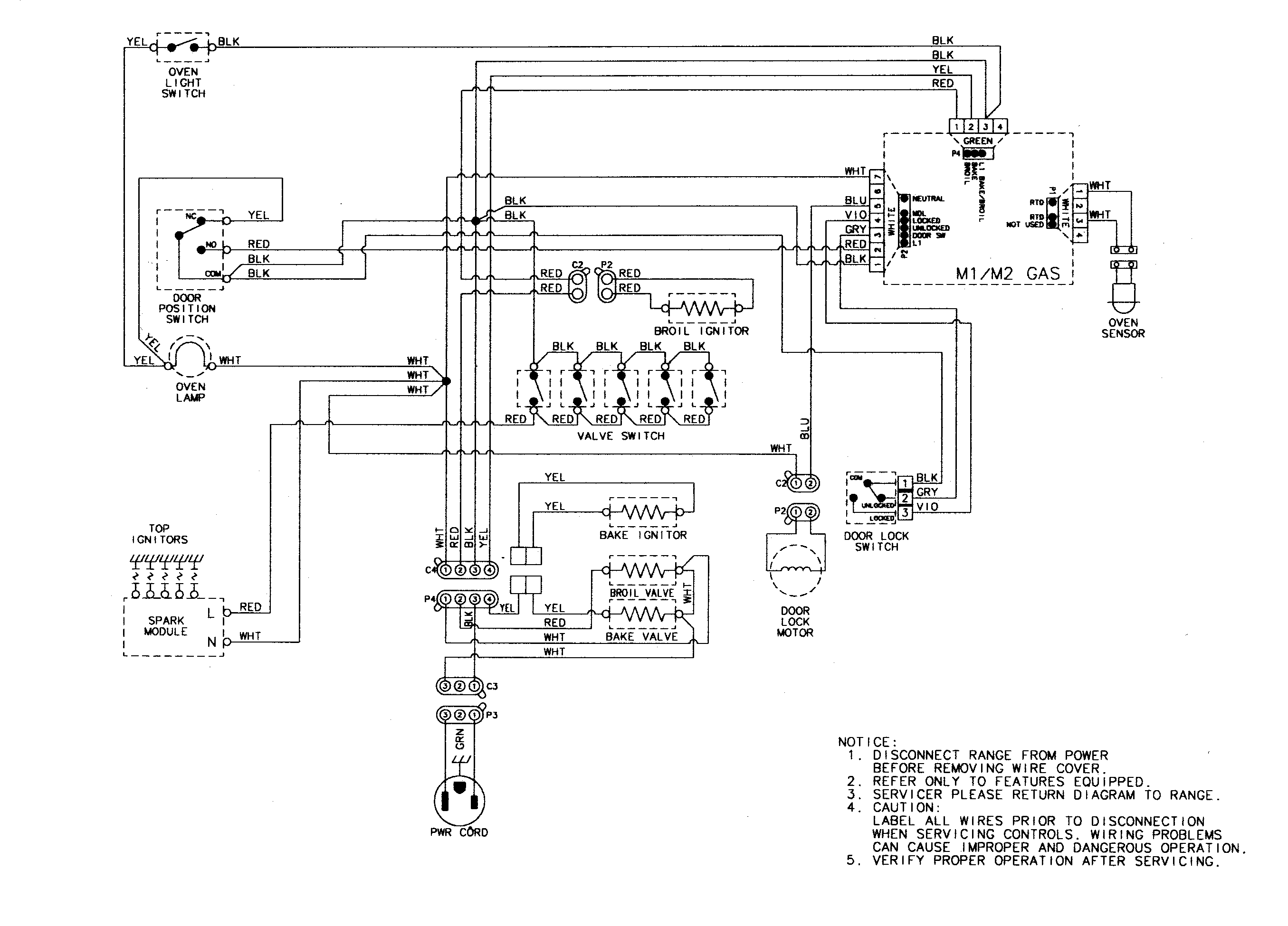 Maytag MGR5765QDQ wiring information diagram