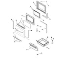 Maytag MER5552AAW door/drawer diagram