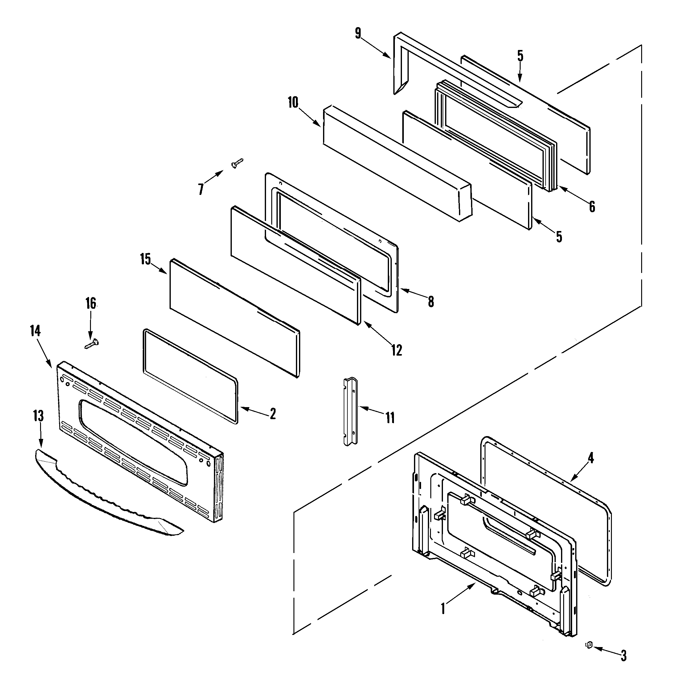 Maytag MER6775AAS door (upper-stl) diagram