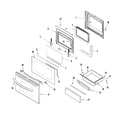 Maytag MLR5755QDS door/drawer (stl) diagram