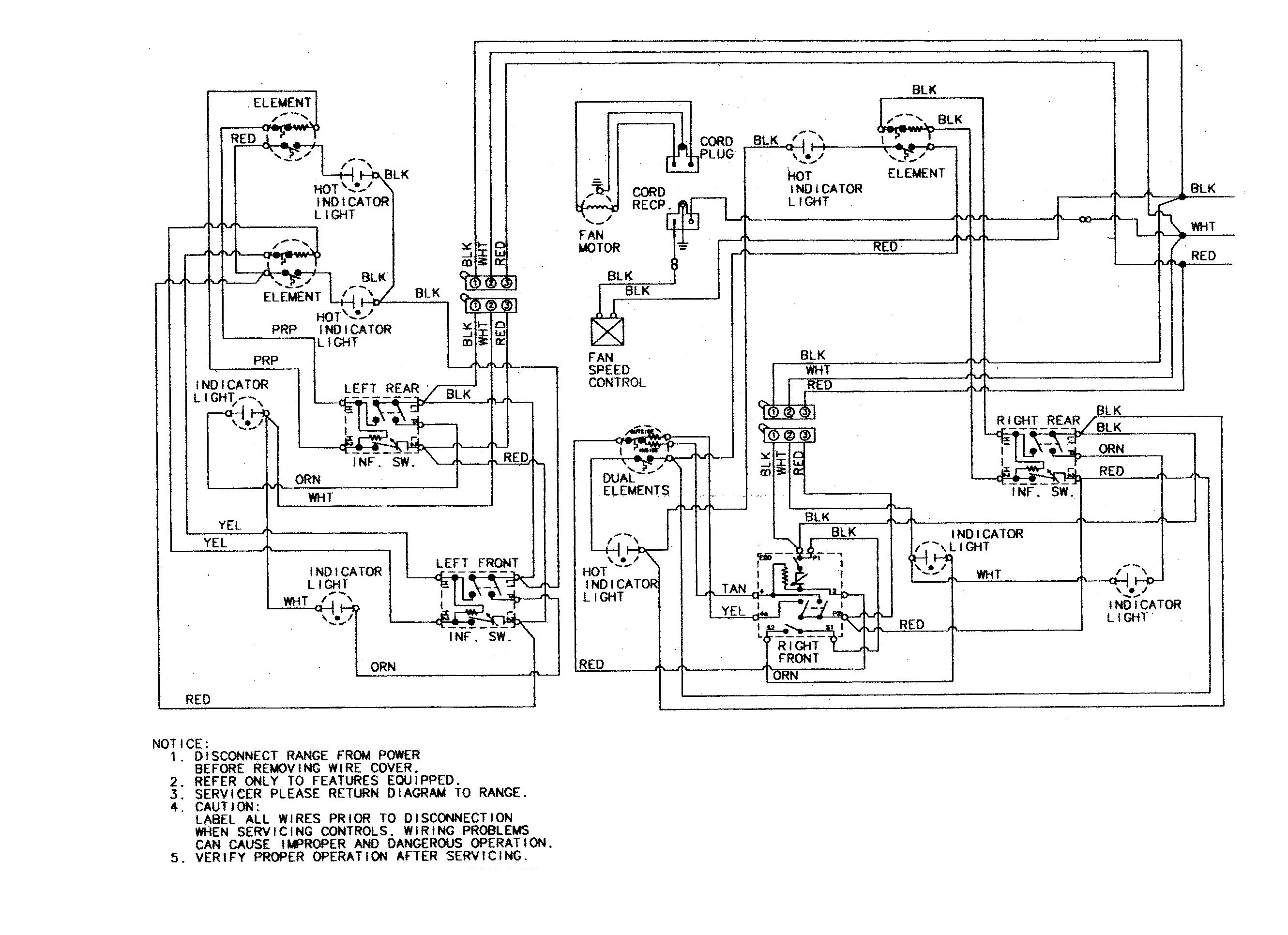 Jenn-Air JED8430BDS wiring information diagram
