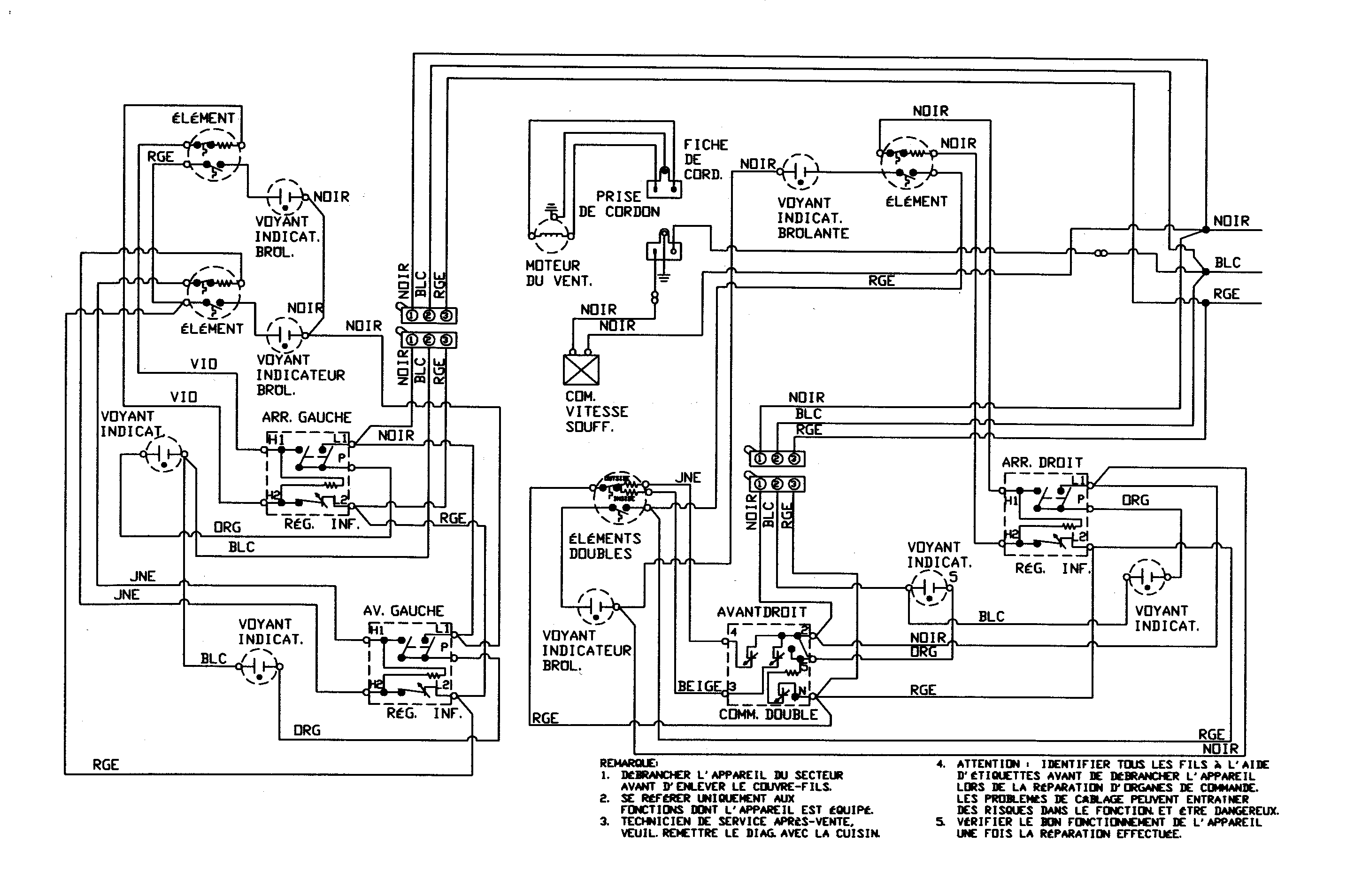 Jenn-Air JED8430BDS wiring information (frch) diagram