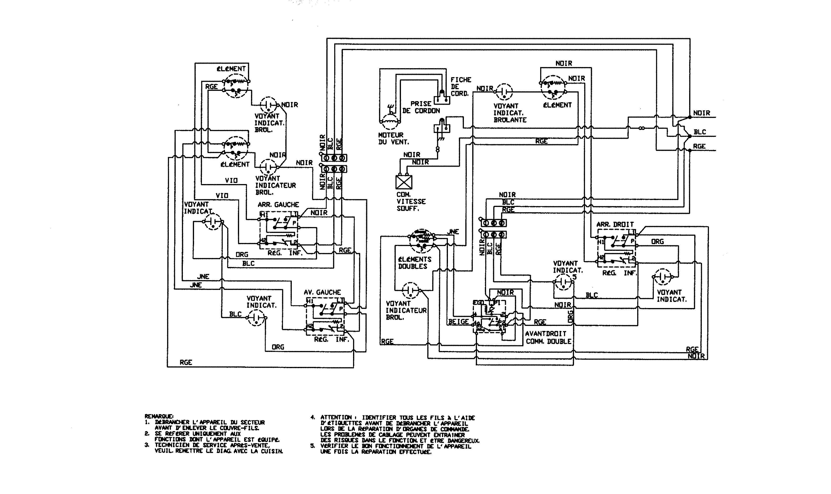 Jenn-Air JED8430BDS wiring information (frch) diagram