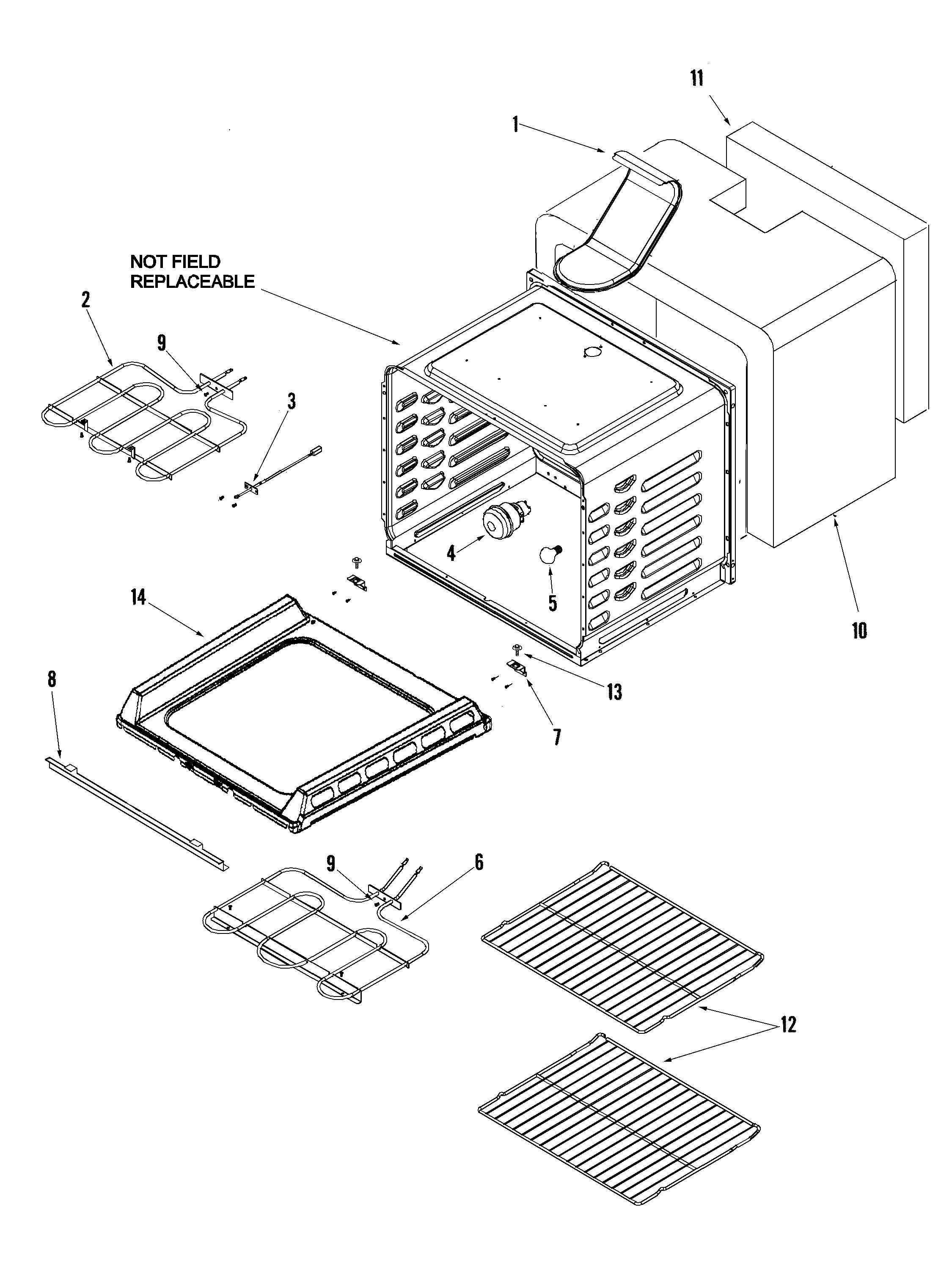 Maytag MERS755RAQ cavity diagram