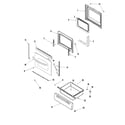 Maytag MERS755RAB door/drawer diagram