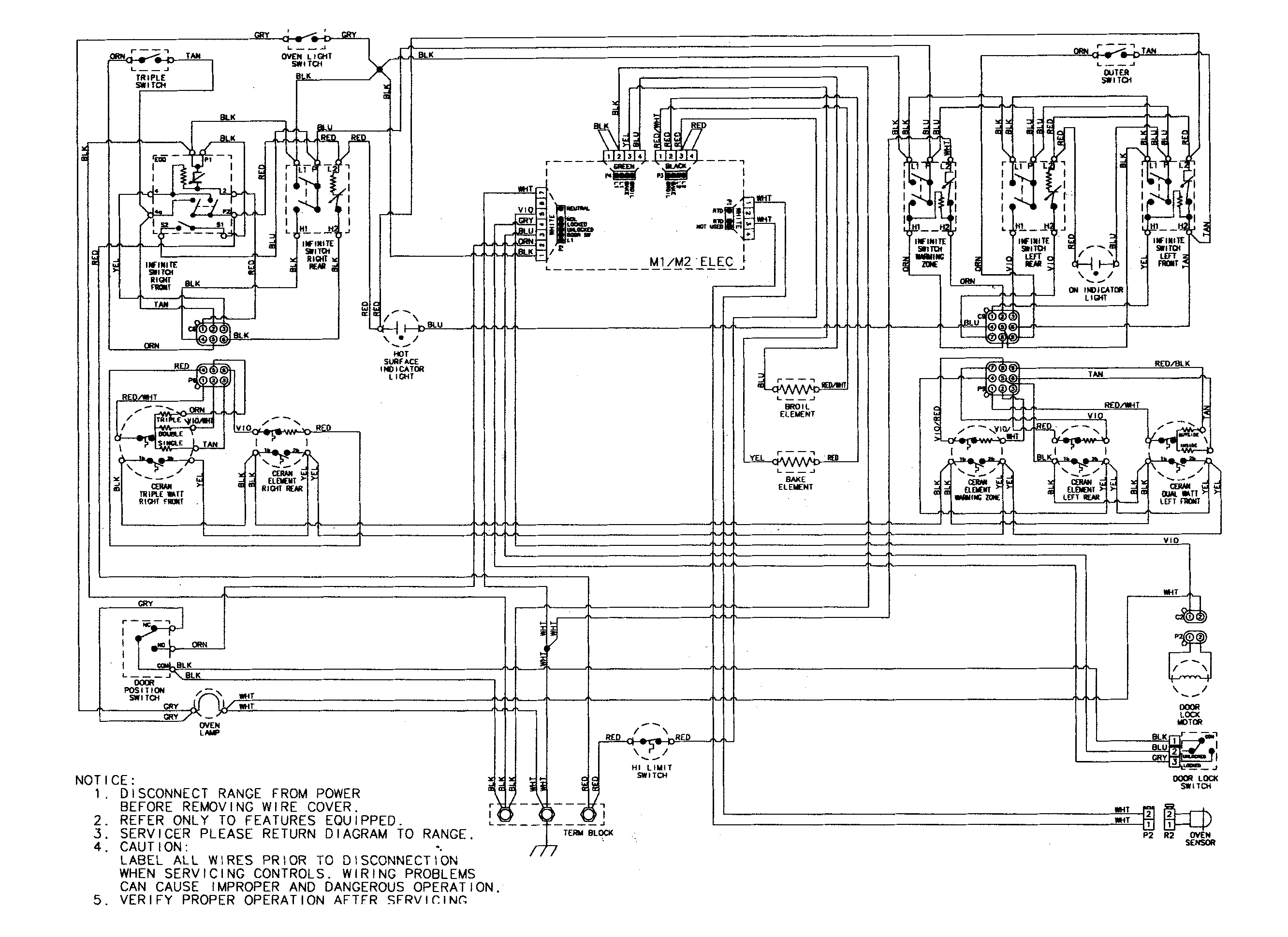 Maytag MER5775RAW wiring information diagram