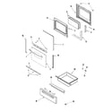 Maytag MGR5751BDQ door/drawer diagram