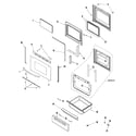 Maytag MGRS752BDW door/drawer diagram