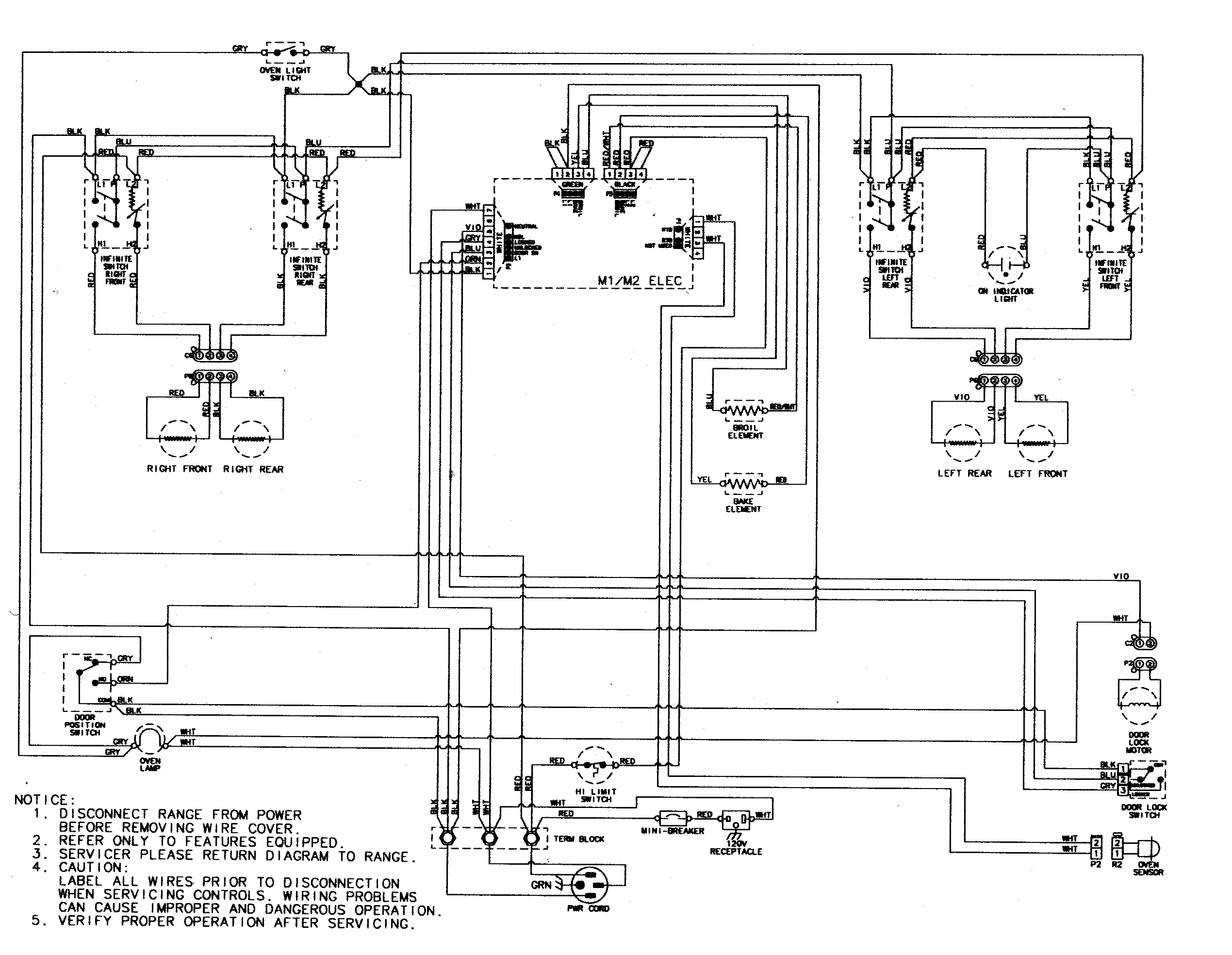 Maytag MER5555RCB wiring information diagram