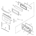 Maytag MER6741BAW door (upper) diagram