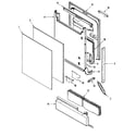 Maytag PDC3600BWX door diagram
