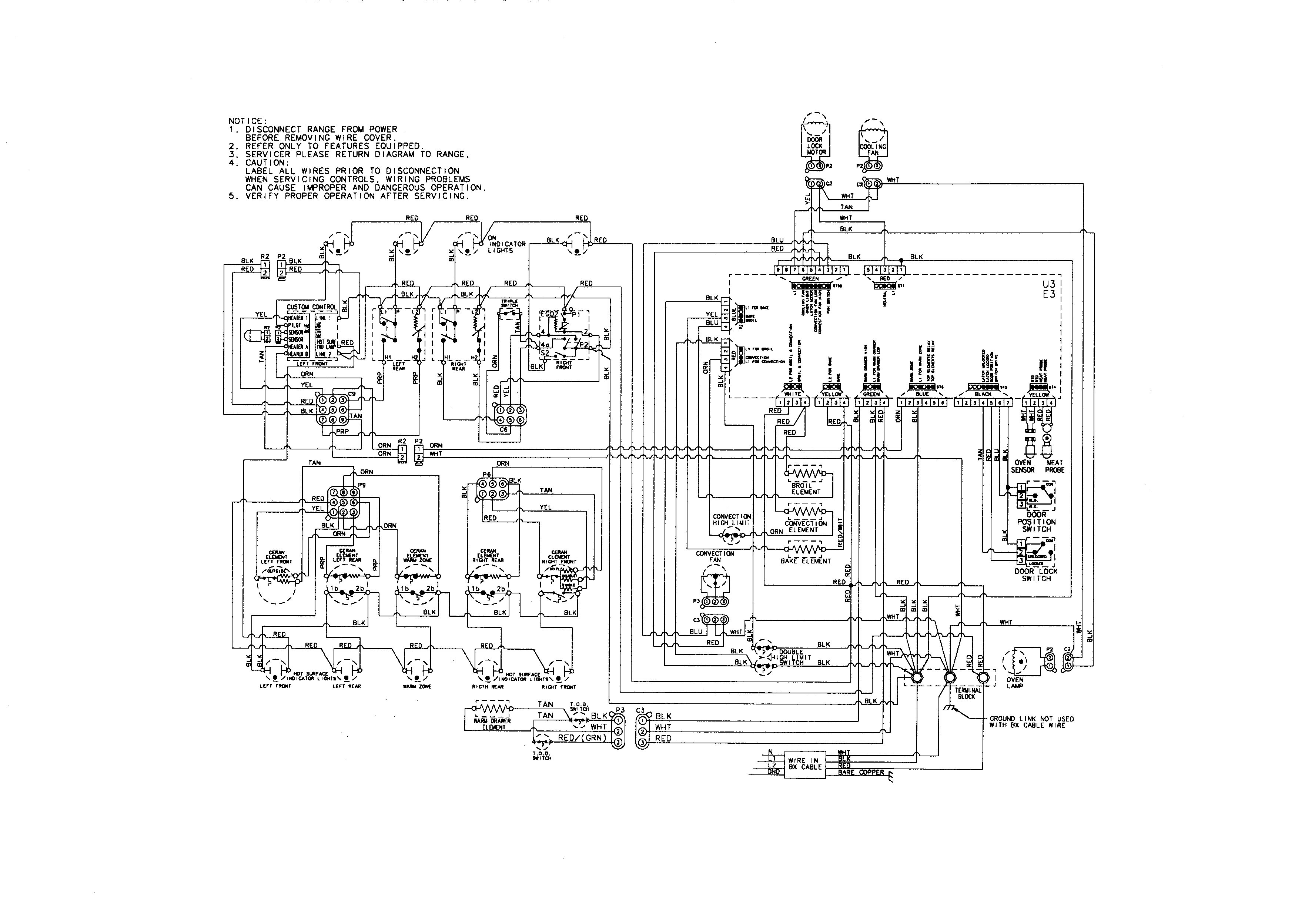 Jenn-Air JES8850BAS wiring information diagram