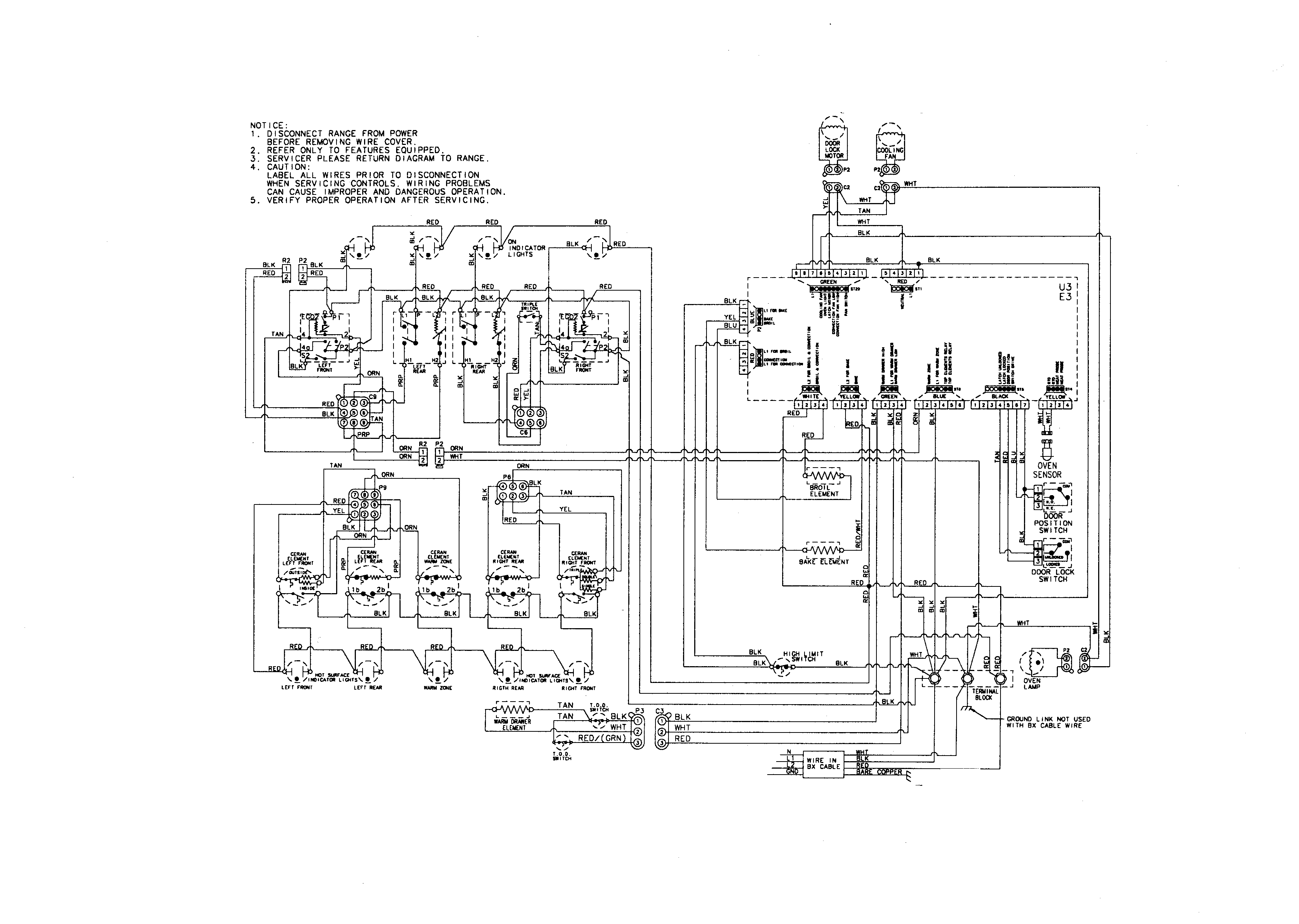 Jenn-Air JES8750BAS wiring information diagram
