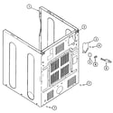 Maytag MDE9316AYW cabinet-rear diagram