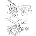 Maytag MAV8600AWW top diagram