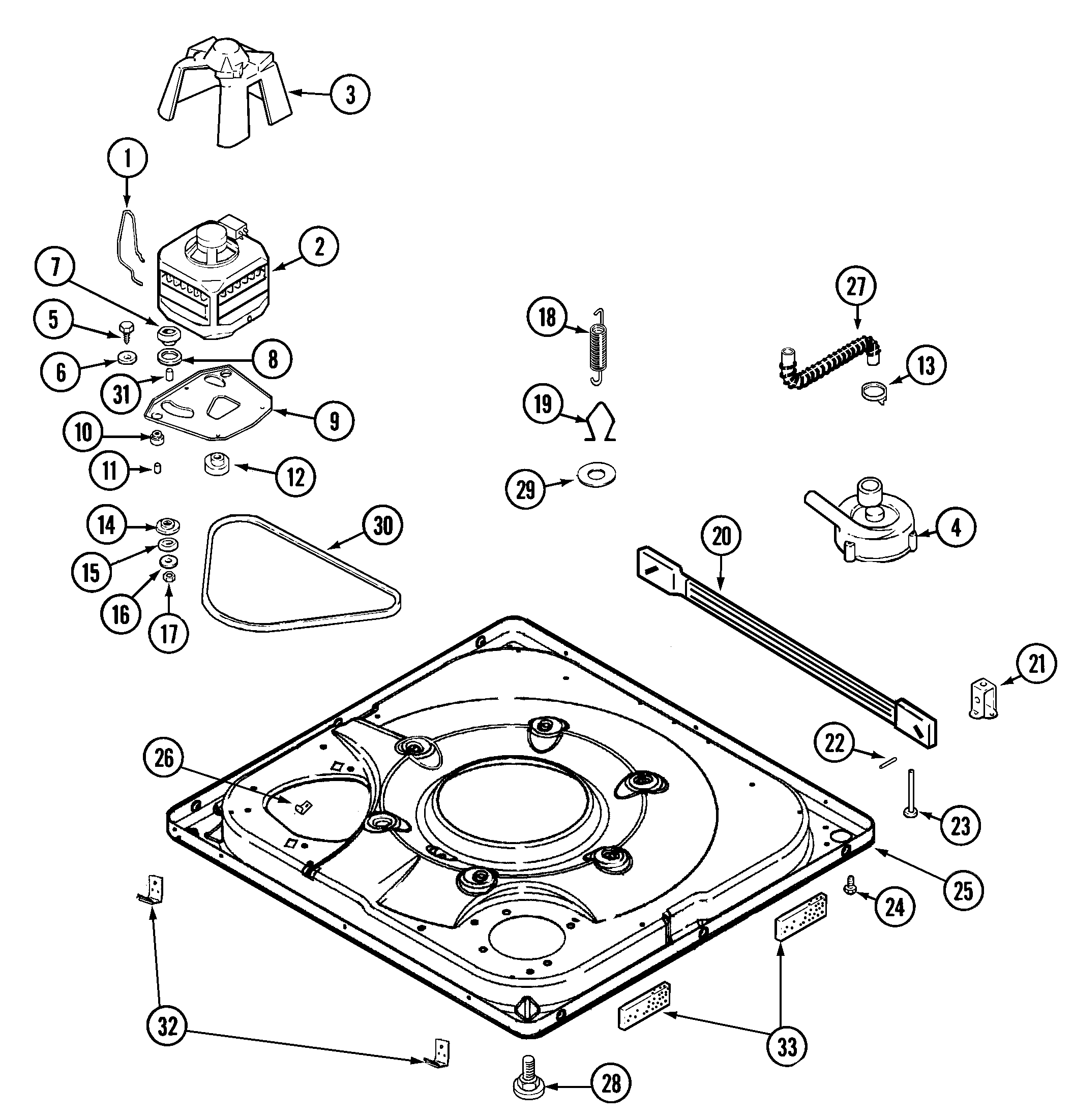 Maytag MAV8600AWW base diagram