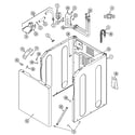 Maytag MAV8600AWW cabinet (prior ser pre 18) diagram