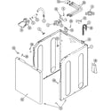Maytag MAV8600AWW cabinet (ser pre 18 & after) diagram