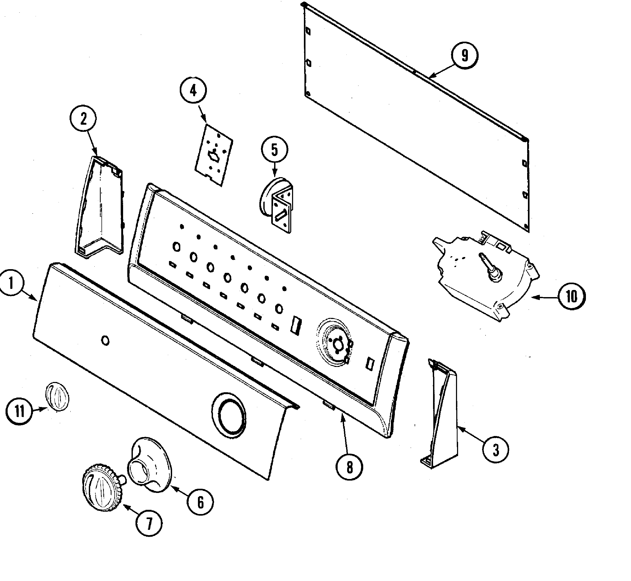 Hoover HAV1200ARW control panel diagram